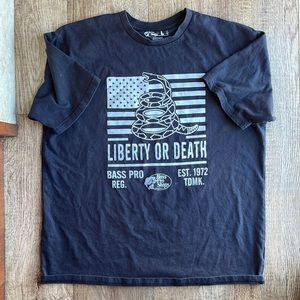 Bass Pro Liberty Or Death T-Shirt, Large